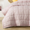 Stonewashed French Linen Coverlet Set Range Blush