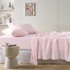 Stonewashed French Linen Mega Sheet Set Range Blush
