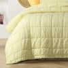 Stonewashed French Linen Coverlet Set Range Butter