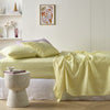 Stonewashed French Linen Mega Sheet Set Range Butter