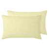 Stonewashed French Linen Standard Pillowcase Pair Butter