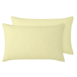 Stonewashed French Linen Standard Pillowcase Pair Butter