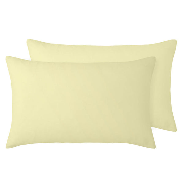 Stonewashed French Linen Standard Pillowcase Pair Butter
