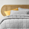 Stonewashed French Linen Coverlet Set Range Dove Grey