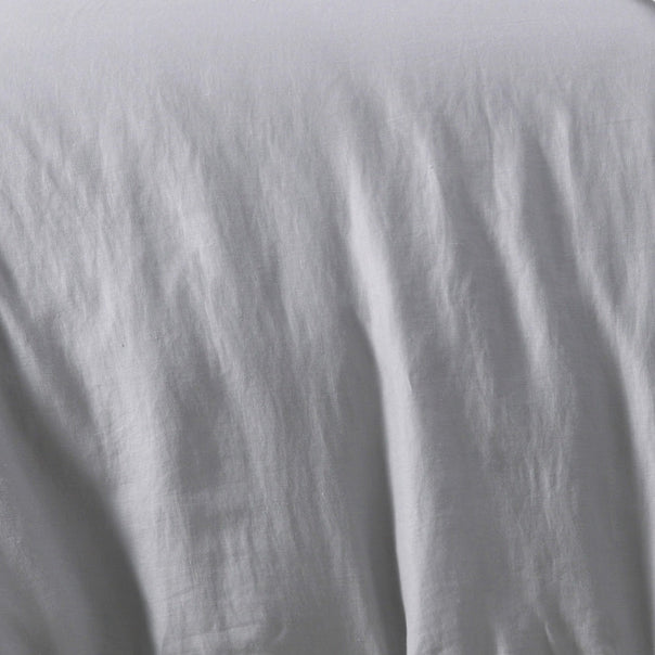 Stonewashed French Linen Quilt Cover Set Range Dove Grey