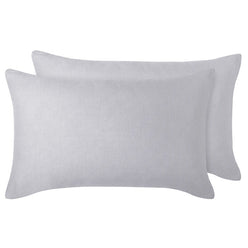 Stonewashed French Linen Standard Pillowcase Pair Dove Grey