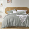 Stonewashed French Linen Quilt Cover Set Range Sage