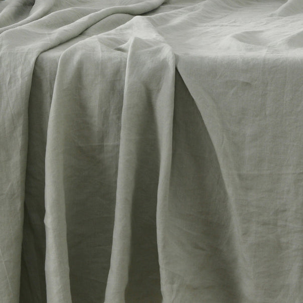 Stonewashed French Linen Mega Sheet Set Range Sage