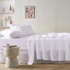 Stonewashed French Linen Mega Sheet Set Range White