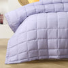 Stonewashed French Linen Coverlet Set Range Lilac