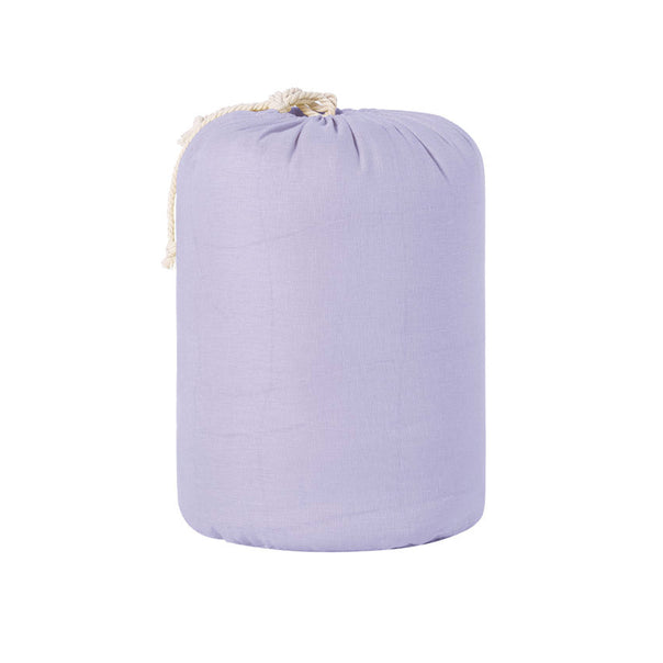 Stonewashed French Linen Coverlet Set Range Lilac