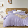 Stonewashed French Linen Quilt Cover Set Range Lilac