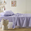 Stonewashed French Linen Mega Sheet Set Range Lilac