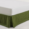 Stonewashed French Linen Valance Range Olive