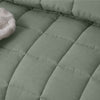 Stonewashed French Linen Coverlet Set Range Sage