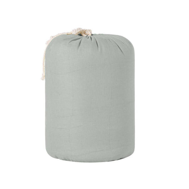 Stonewashed French Linen Coverlet Set Range Sage