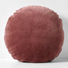 Luxury Velvet 45cm Round Filled Cushion Mahogany
