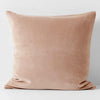 Luxury Velvet 50x50cm Filled Cushion Rosewater