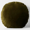 Luxury Velvet 55cm Round Filled Cushion Khaki