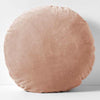 Luxury Velvet 55cm Round Filled Cushion Rosewater