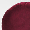 Luxury Velvet 55cm Filled Round Cushion Merlot