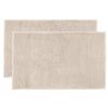 2 Piece Elvire 800GSM Cotton Bath Mat Set Buff