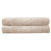 2 Piece Elvire 600GSM Cotton Bath Sheet Towel Set Buff