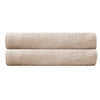 2 Piece Elvire 600GSM Cotton Bath Towel Set Buff