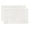 2 Piece Elvire 800GSM Cotton Bath Mat Set Ivory