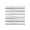 6 Piece Elvire 600GSM Cotton Face Washer Towel Set Ivory