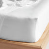 Hotel Augusta 500THC Cotton Sateen Fitted or Flat Sheet Range White