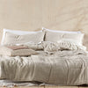Nimes Linen Queen to King Coverlet Natural