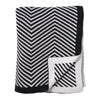 Classic Heringbone 130x170cm Throw Black