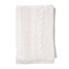 Country Cable Knit 130x170cm Throw White