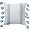 Jacquard Stripe 50x50cm Filled Cushion White