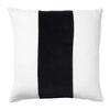 Linen Velvet Stripe 50x50cm Filled Cushion White