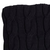 Paloma Cable Knit 130x170cm Throw Rug Black