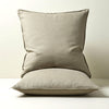 Ravello Linen European Pillowcase Pair Caper