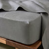 Ravello Linen Fitted or Flat Sheet Range Charcoal