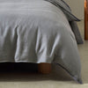 Ravello Linen Quilt Cover Range Charcoal
