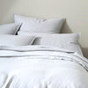 Ravello Linen Quilt Cover Range Silver