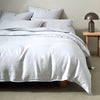Ravello Linen Quilt Cover Range Silver