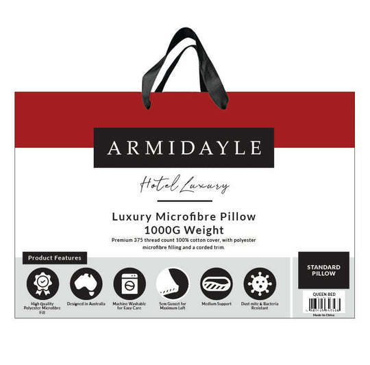 Hotel 1000g Standard Gusset High Pillow