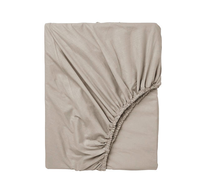 Bamboo Eco 400THC Cotton Mega Fitted Sheet Range Stone