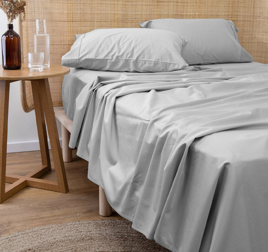 Bamboo Eco 400THC Cotton Mega Sheet Set Range Grey