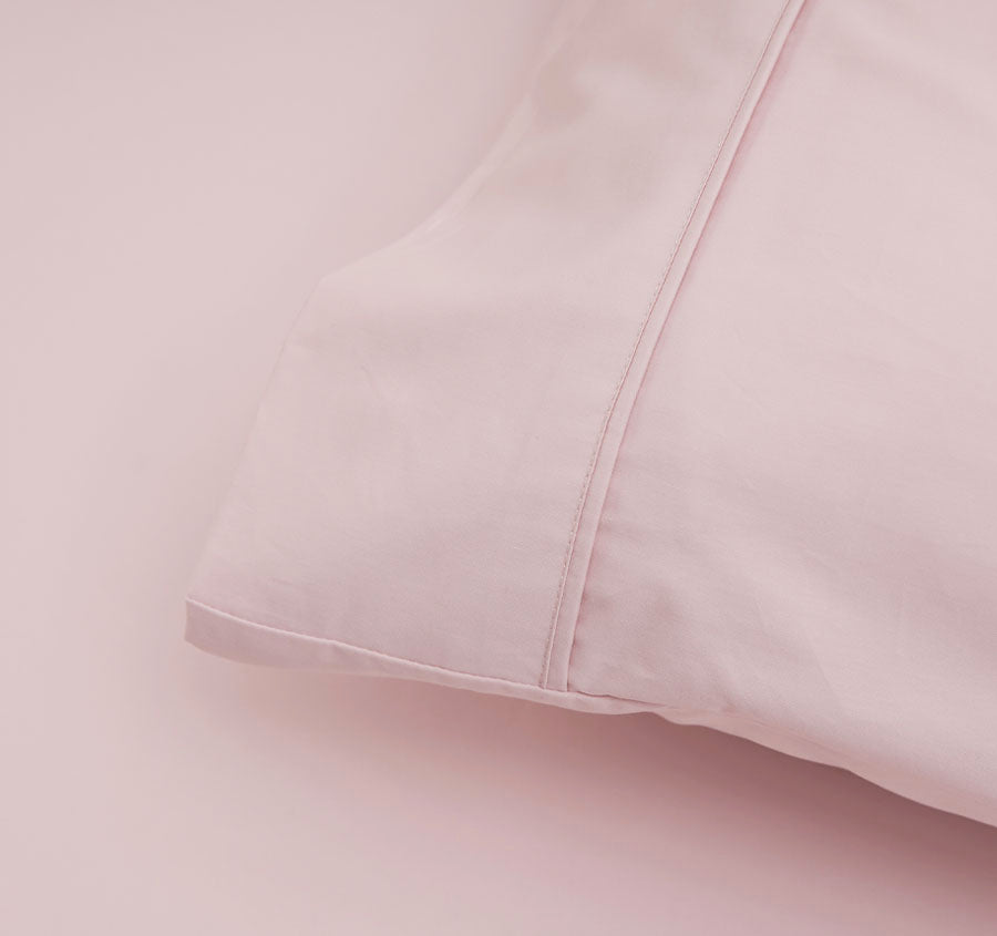 Bamboo Eco 400THC Standard Pillowcase Pair Blush