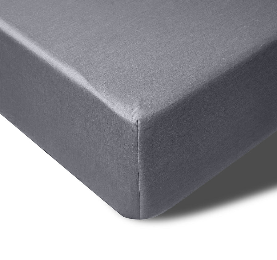 Bamboo Eco 400THC Cotton Mega Fitted Sheet Range Charcoal