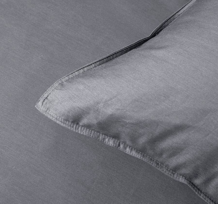 Bamboo Eco 400THC Cotton Quilt Cover Set Range Charcoal