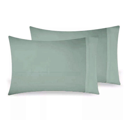 Bamboo Eco 400THC Cotton Standard Pillowcase Pair Sage