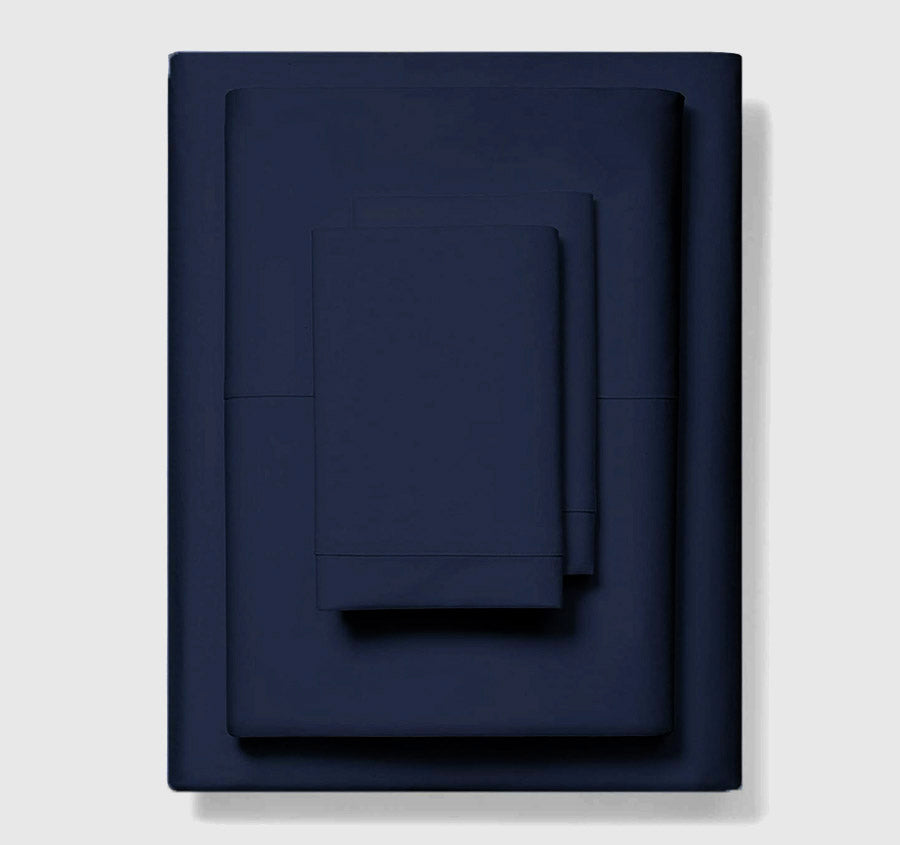 Bamboo Eco 400THC Cotton Mega Sheet Set Range Navy